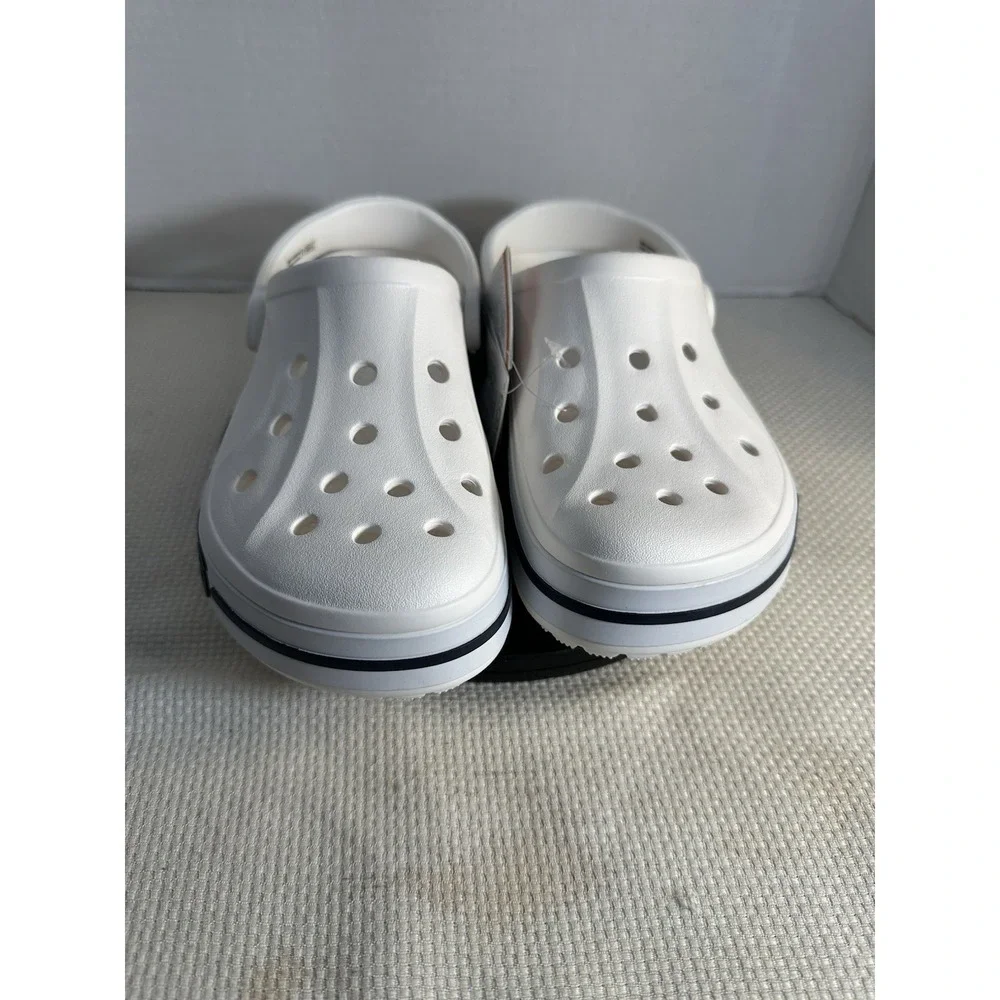 Crocs Bayaband Clog Mens 7 Women 9 White Slip On Sandals Classic Authentic NWT‎